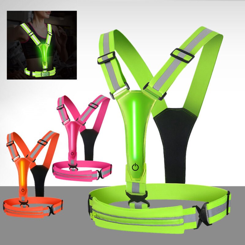 We Fetch Urban™ LED Reflective Vest for Walking, Running, Cycling, Biking. Adjustable for Men Women Kids - Image 7